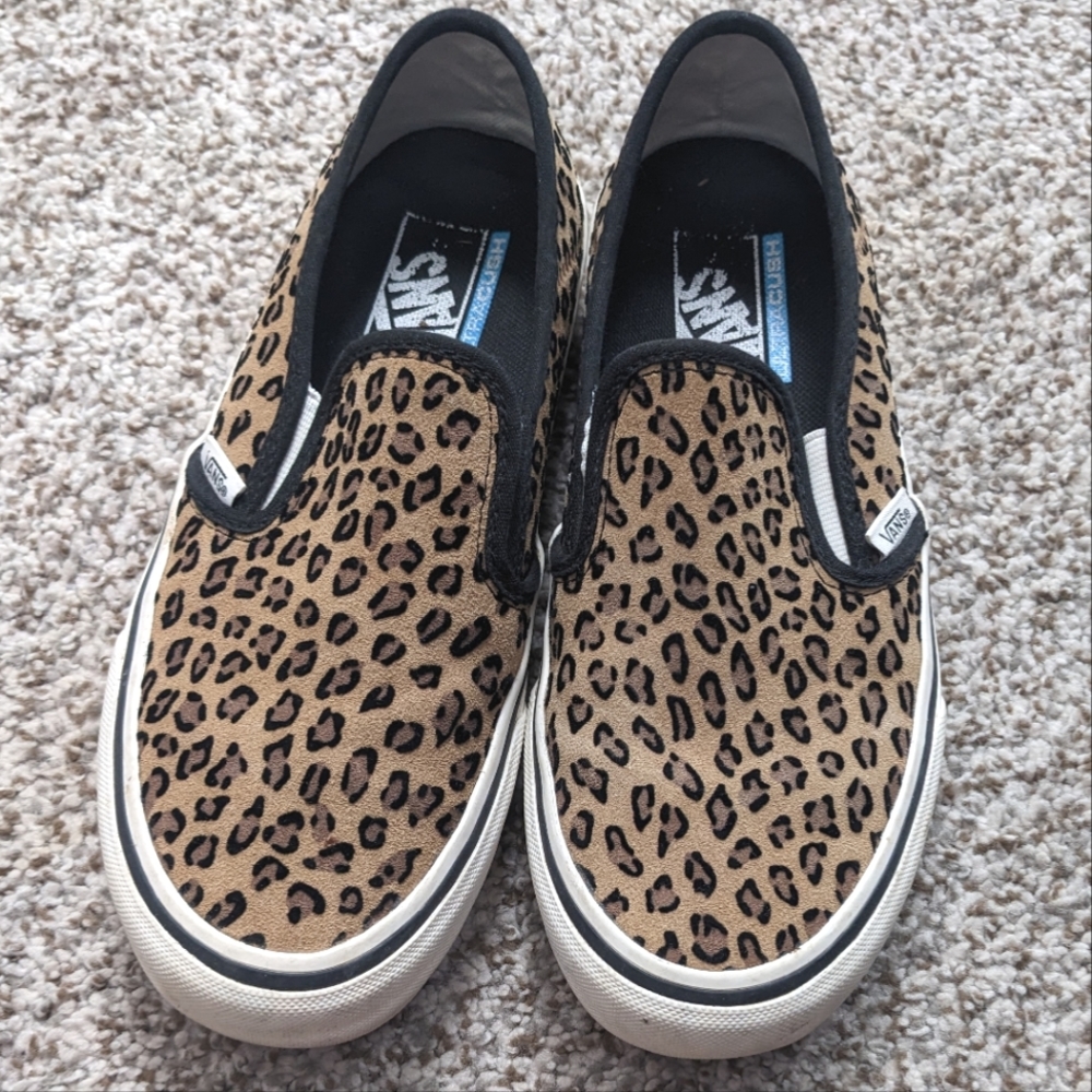 VANS Slip On Skate Shoe Leopard